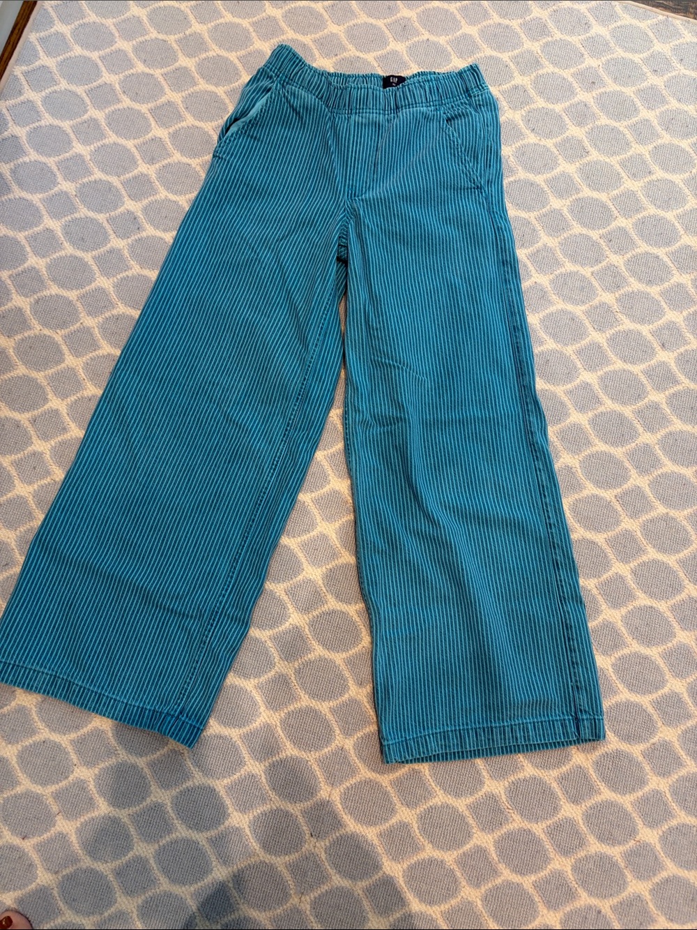 GAP Teal Corduroy Wide-Leg Kids Pants